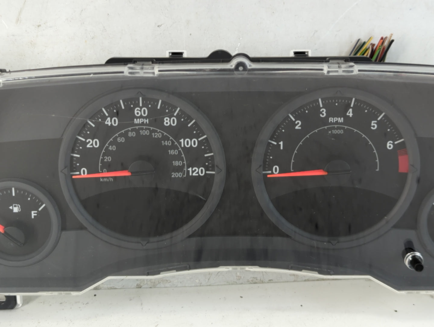 2007 Jeep Compass Instrument Cluster Speedometer Gauges P/N:05107008AD CR-0035-004-M0-C0 Fits OEM Used Auto Parts - Oemuseda