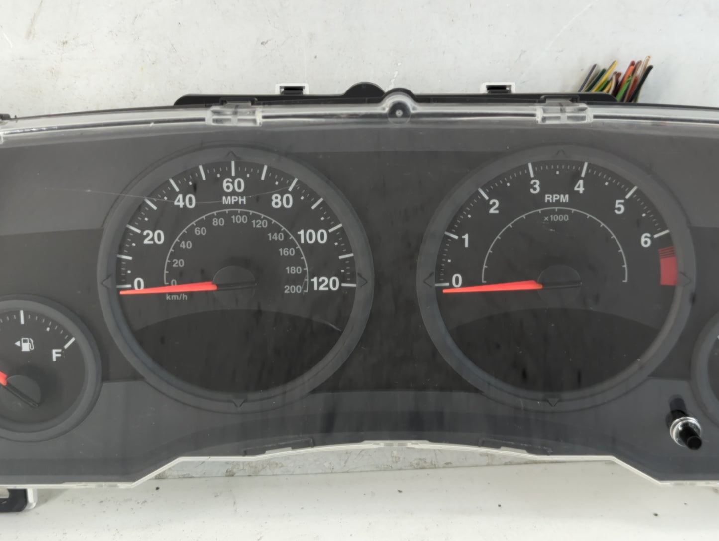 2007 Jeep Compass Instrument Cluster Speedometer Gauges P/N:05107008AD CR-0035-004-M0-C0 Fits OEM Used Auto Parts - Oemuseda