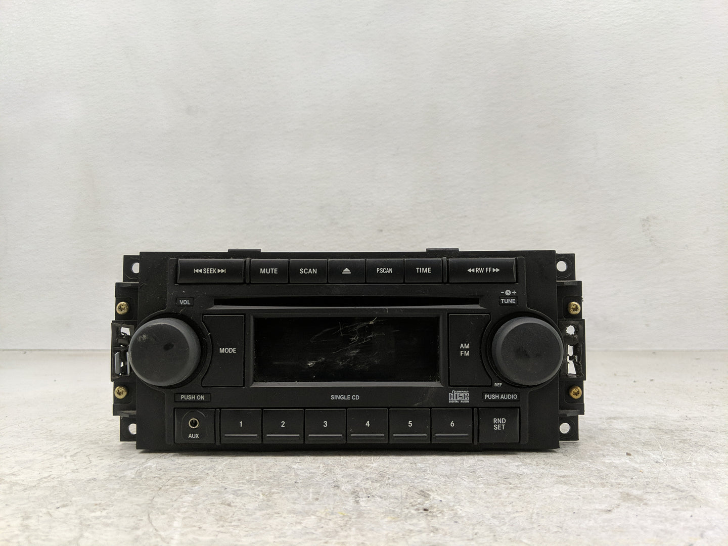 2005-2007 Jeep Grand Cherokee Radio AM FM Cd Player Receiver Replacement P/N:P05064173AG Fits Fits 2005 2006 2007 OEM Used A