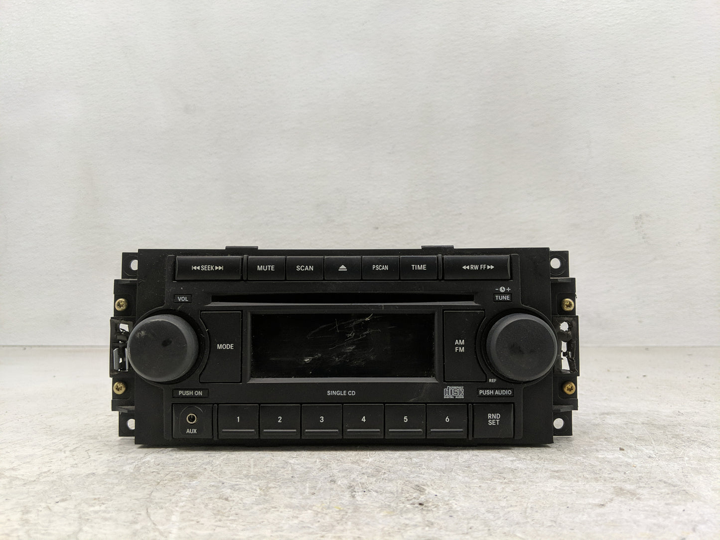2005-2007 Jeep Grand Cherokee Radio AM FM Cd Player Receiver Replacement P/N:P05064173AG Fits Fits 2005 2006 2007 OEM Used A