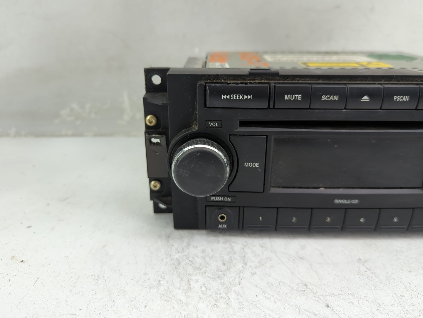 2005-2007 Jeep Grand Cherokee Radio AM FM Cd Player Receiver Replacement P/N:P05064171AK Fits Fits 2005 2006 2007 OEM Used A