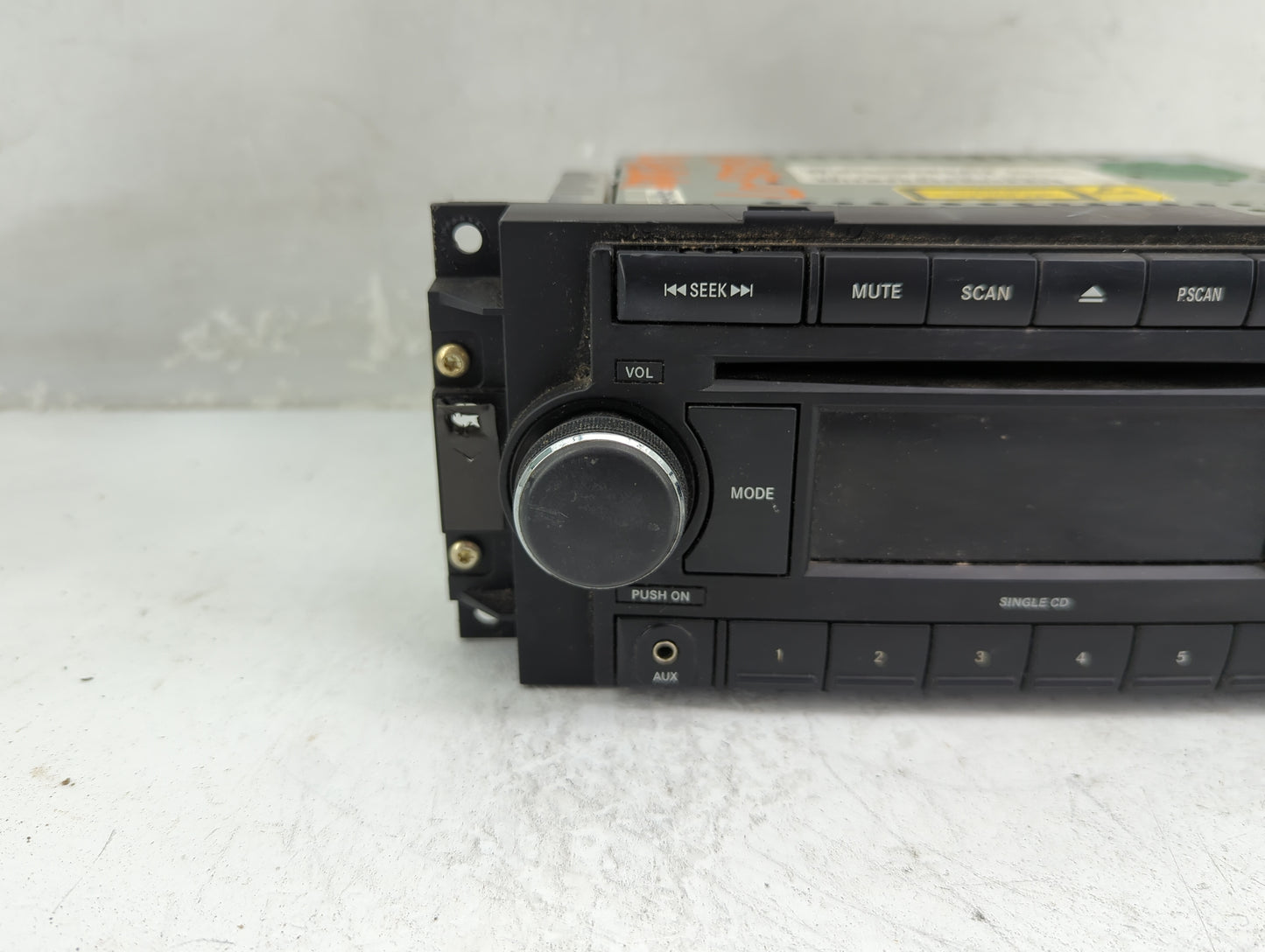 2005-2007 Jeep Grand Cherokee Radio AM FM Cd Player Receiver Replacement P/N:P05064171AK Fits Fits 2005 2006 2007 OEM Used A