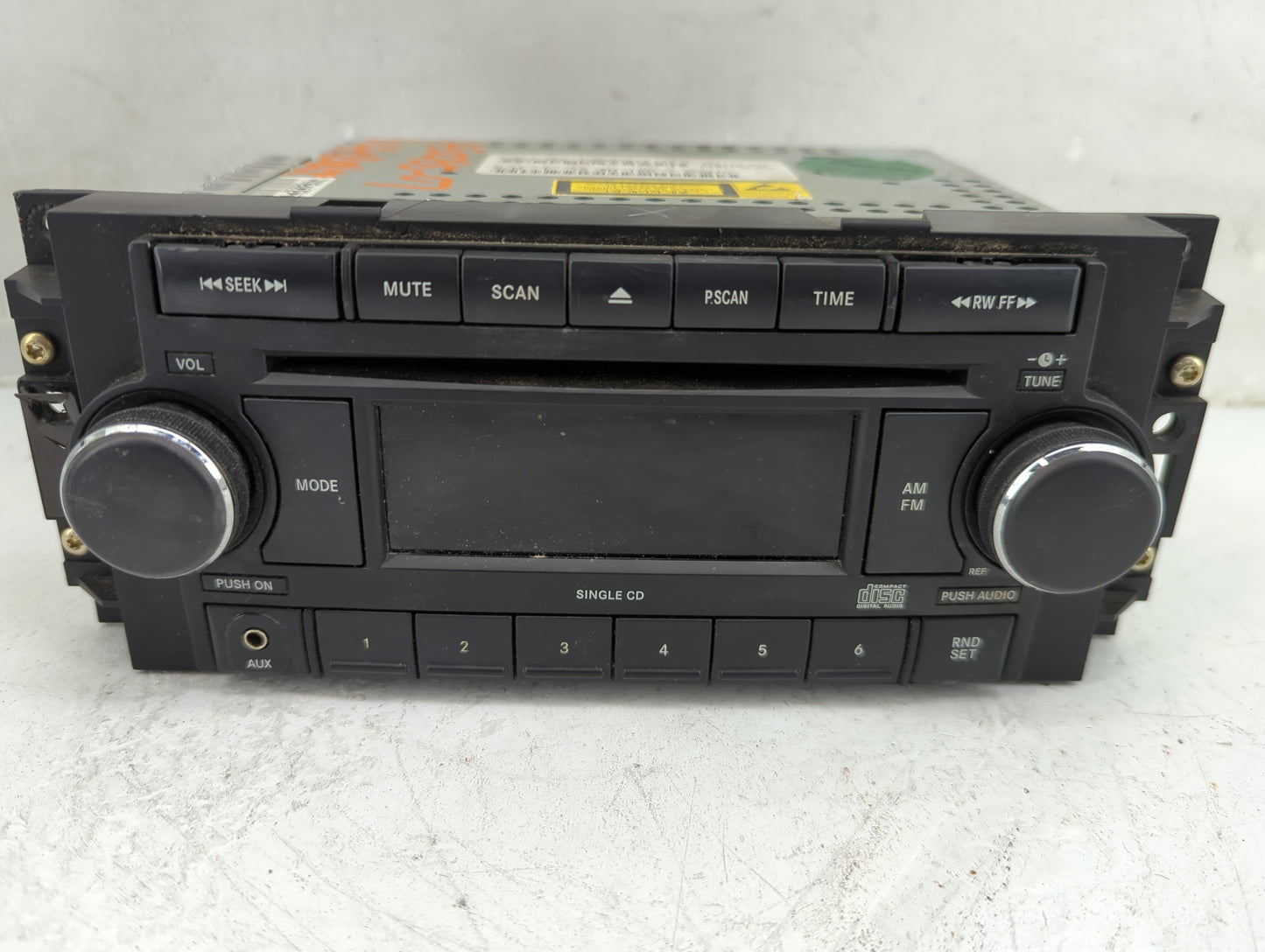 2005-2007 Jeep Grand Cherokee Radio AM FM Cd Player Receiver Replacement P/N:P05064171AK Fits Fits 2005 2006 2007 OEM Used A