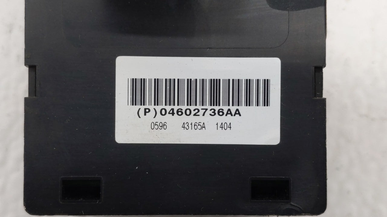 2006-2010 Jeep Grand Cherokee Master Power Window Switch Replacement Driver Side Left P/N:04602781AA 56040694AD Fits OEM Use