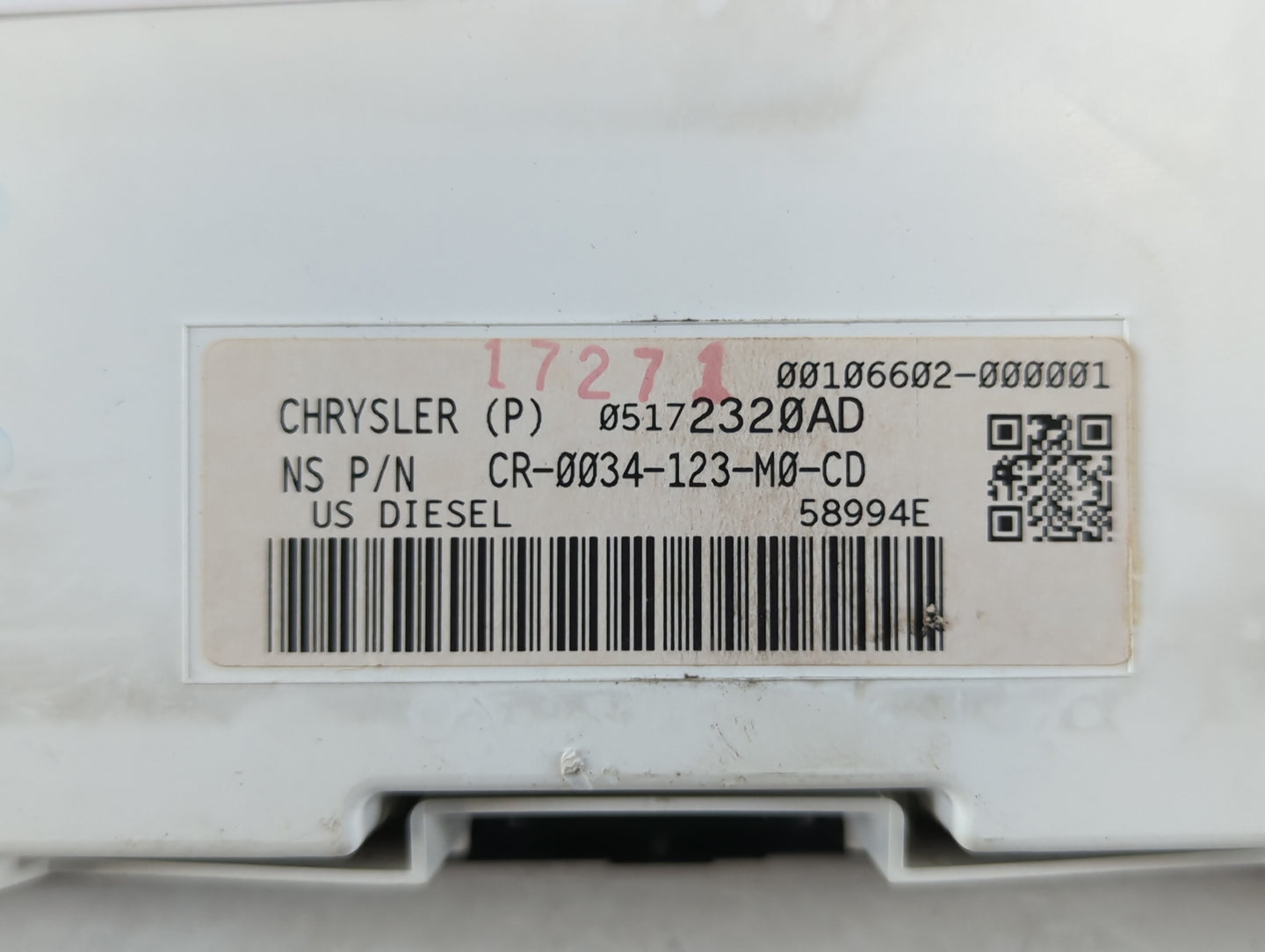 2007 Jeep Grand Cherokee Instrument Cluster Speedometer Gauges P/N:05172320AD Fits OEM Used Auto Parts - Oemusedautoparts1.c