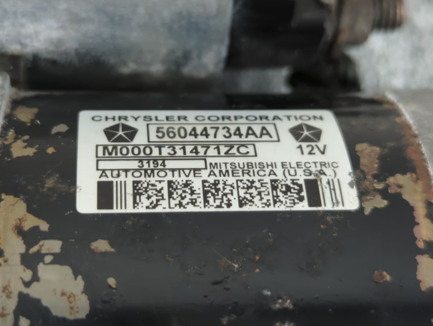 2005-2010 Jeep Grand Cherokee Car Starter Motor Solenoid OEM P/N:M000T31471ZC 56044734AA Fits Fits 2005 2006 2007 2008 2009 