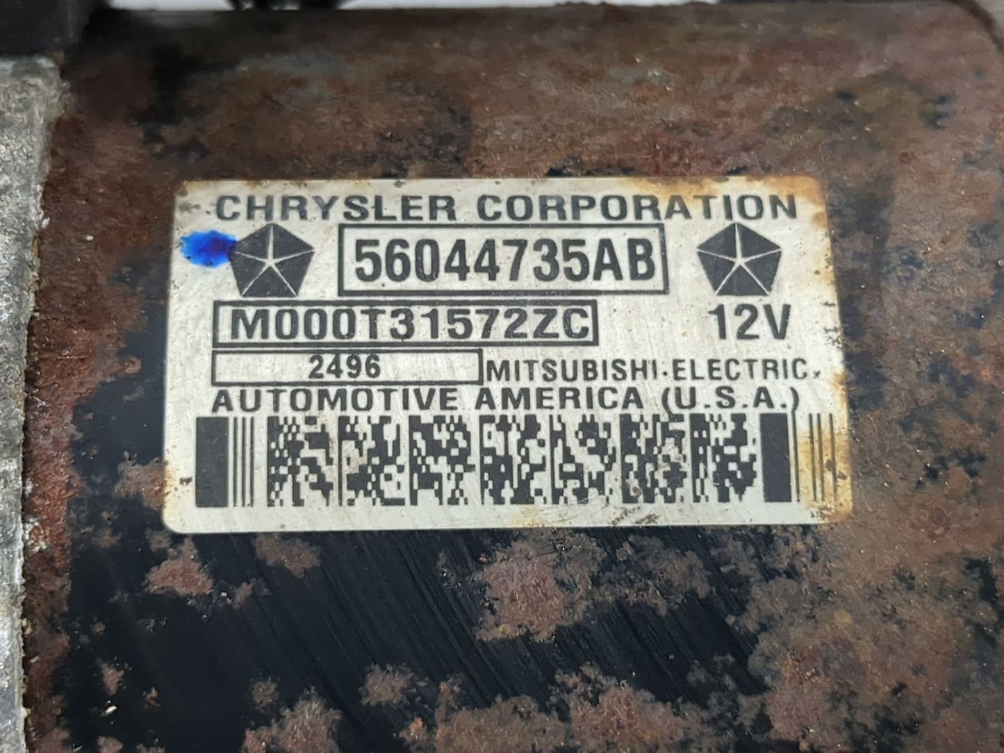 2005-2007 Jeep Liberty Car Starter Motor Solenoid OEM P/N:56044735AB Fits Fits 2005 2006 2007 2008 2009 OEM Used Auto Parts 