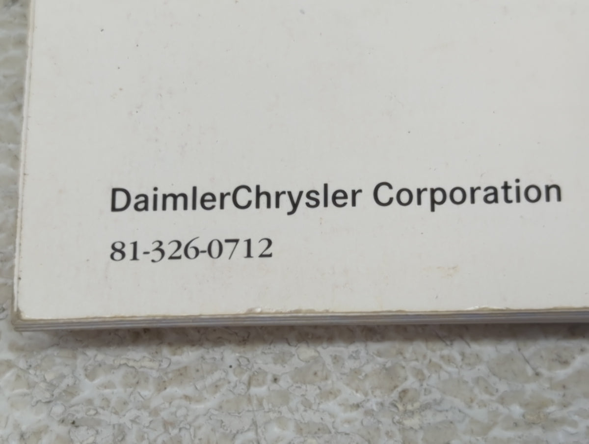 2007 Jeep Patriot Owners Manual Book Guide OEM Used Auto Parts - Oemusedautoparts1.com