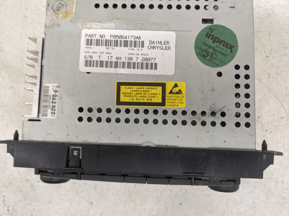 2007-2008 Jeep Patriot Radio AM FM Cd Player Receiver Replacement P/N:P05064173AK Fits Fits 2004 2005 2006 2007 2008 2009 20