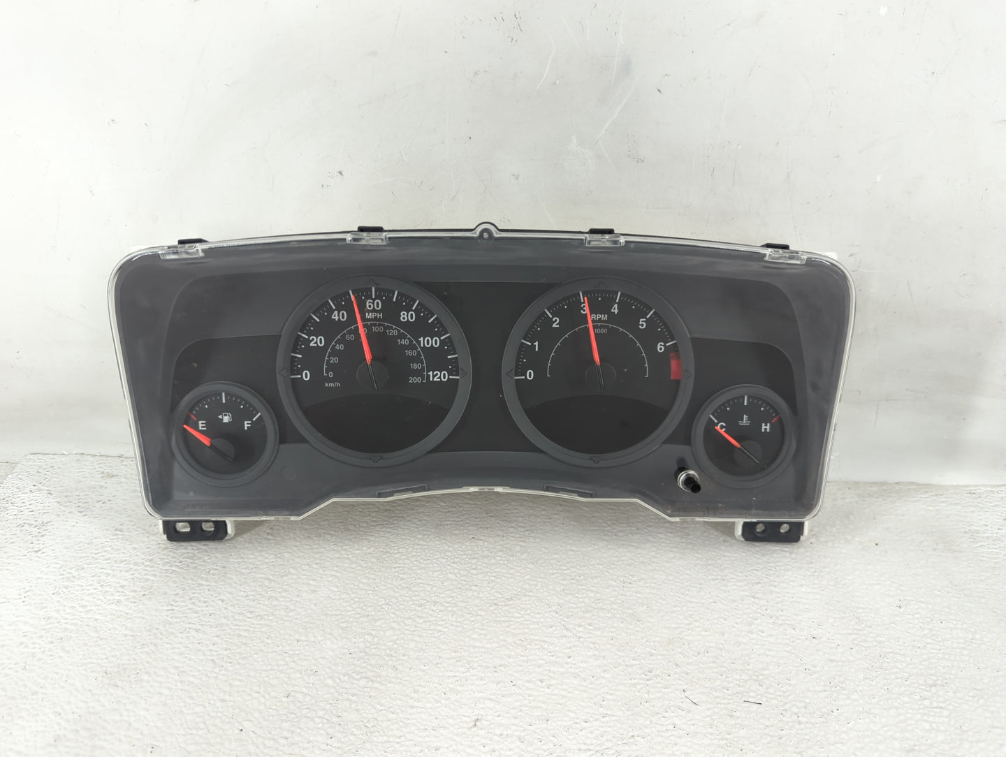 2007 Jeep Patriot Instrument Cluster Speedometer Gauges P/N:05107006AF Fits OEM Used Auto Parts - Oemusedautoparts1.com