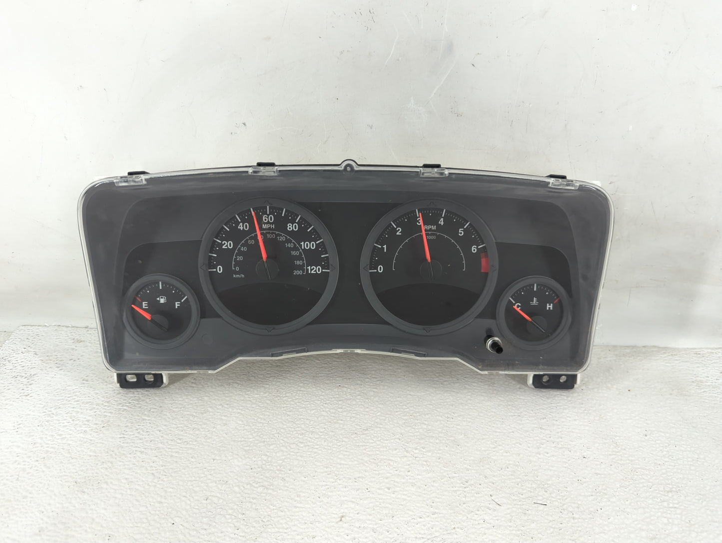 2007 Jeep Patriot Instrument Cluster Speedometer Gauges P/N:05107006AF Fits OEM Used Auto Parts - Oemusedautoparts1.com