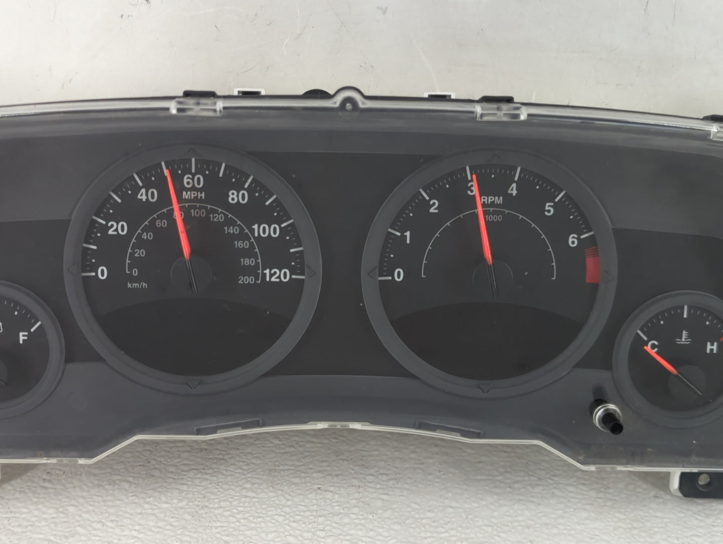 2007 Jeep Patriot Instrument Cluster Speedometer Gauges P/N:05107006AF Fits OEM Used Auto Parts - Oemusedautoparts1.com