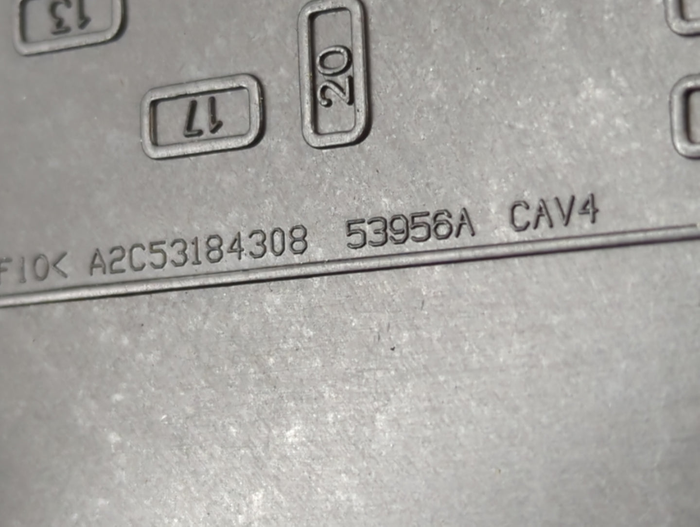 2007 Jeep Patriot Fusebox Fuse Box Panel Relay Module P/N:53956A A2C53184308 Fits OEM Used Auto Parts - Oemusedautoparts1.co