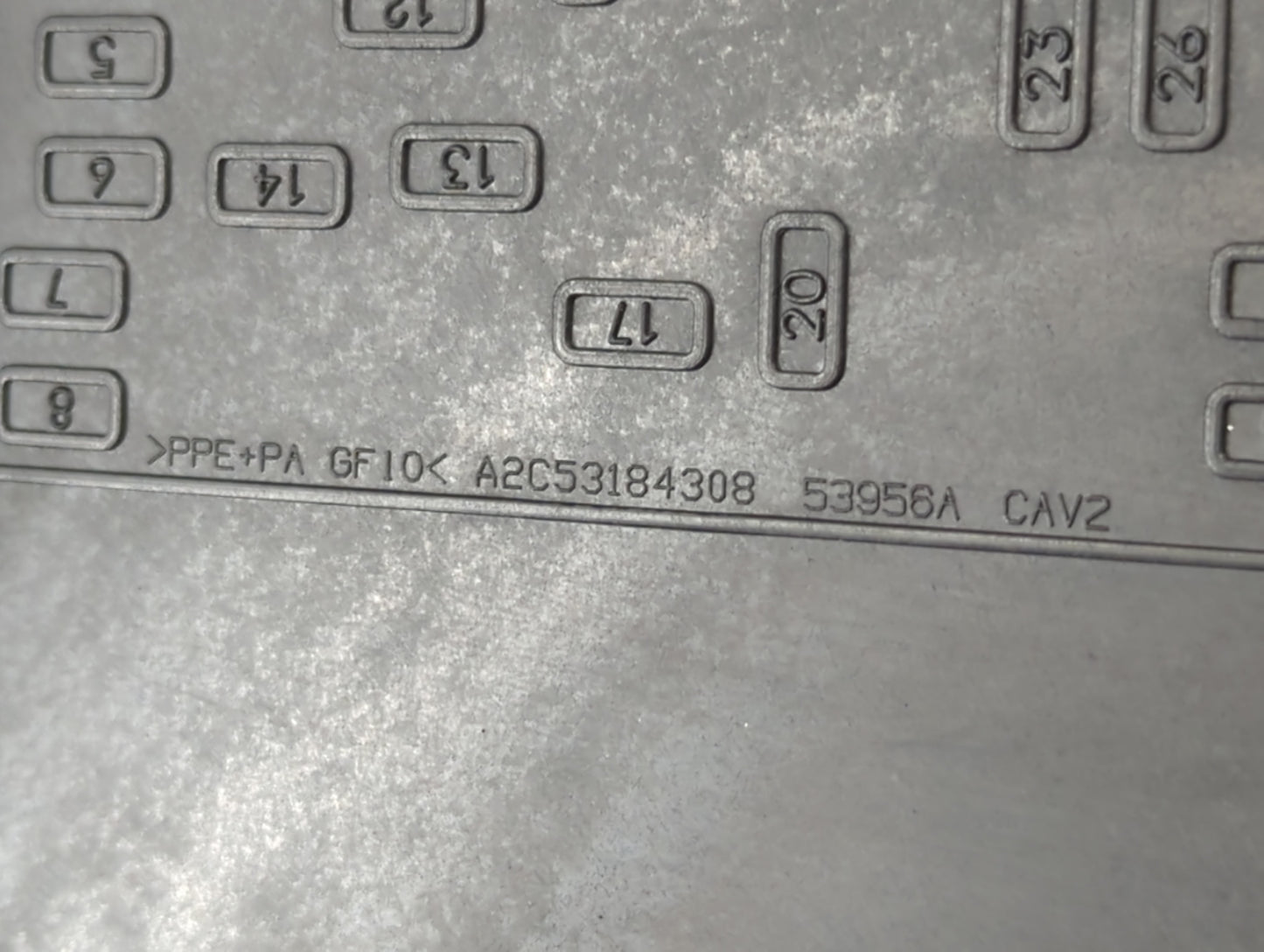2007 Jeep Patriot Fusebox Fuse Box Panel Relay Module P/N:53956A A2C53184308 Fits OEM Used Auto Parts - Oemusedautoparts1.co
