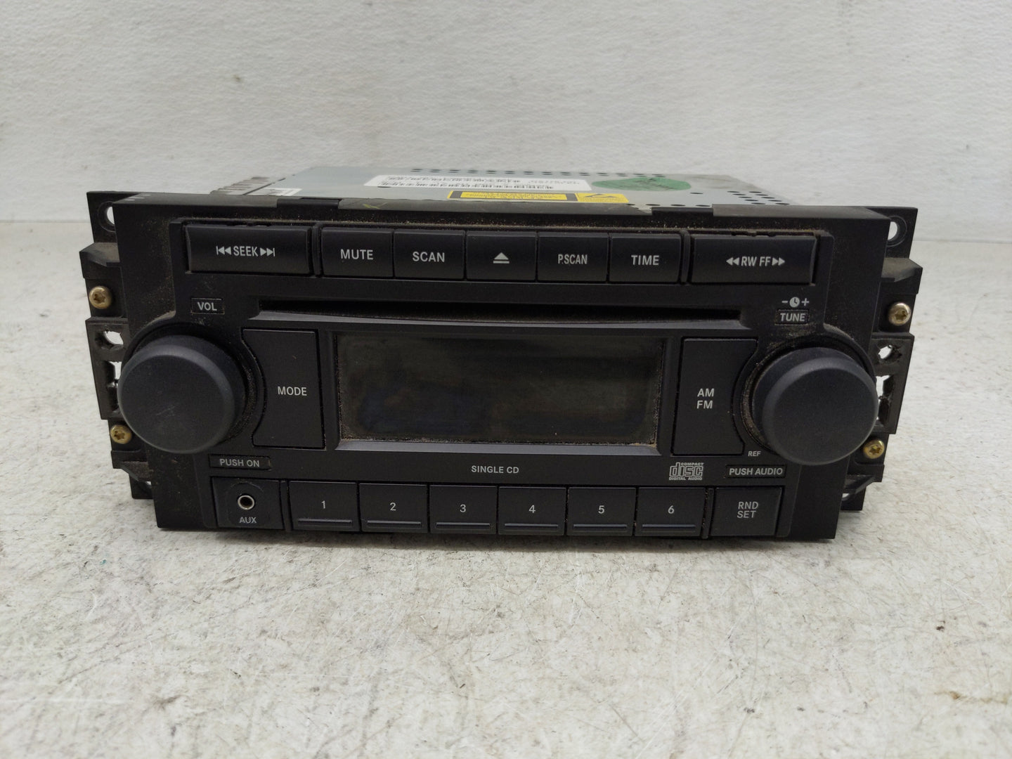 2007-2008 Jeep Patriot Radio AM FM Cd Player Receiver Replacement P/N:P05064173AK Fits Fits 2004 2005 2006 2007 2008 2009 20