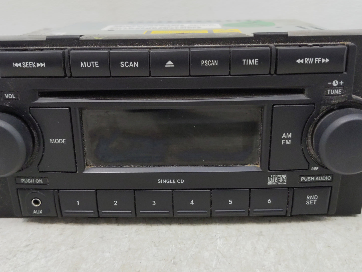 2007-2008 Jeep Patriot Radio AM FM Cd Player Receiver Replacement P/N:P05064173AK Fits Fits 2004 2005 2006 2007 2008 2009 20