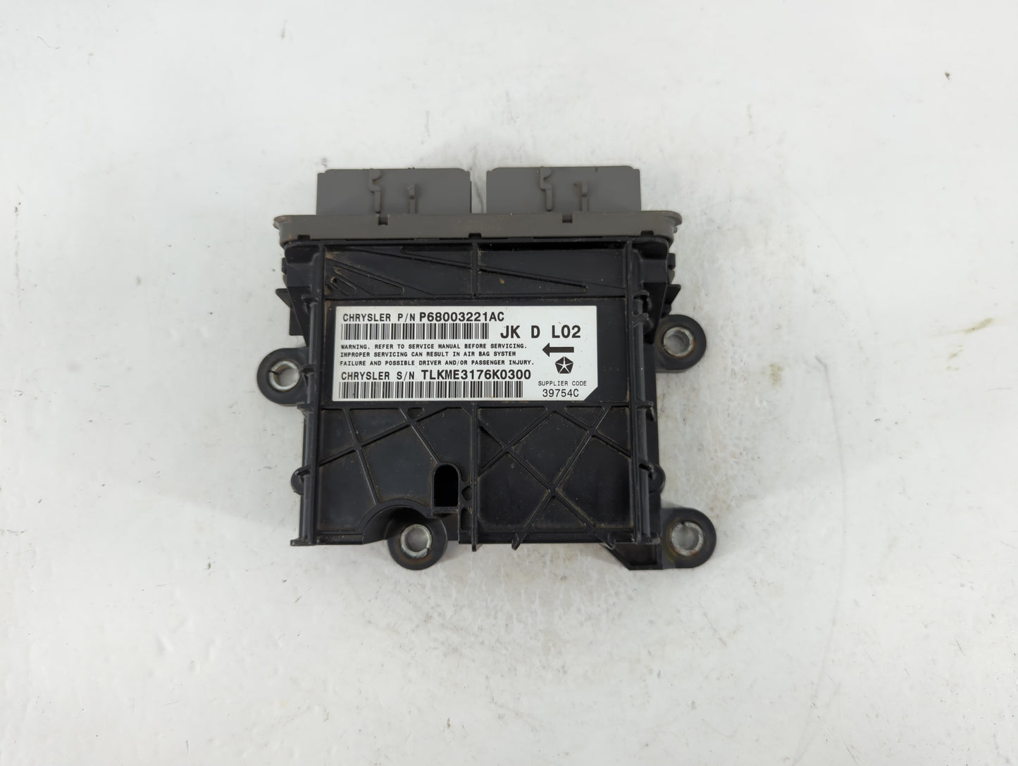 2007-2007 Jeep Wrangler Airbag Control Module P68003221ac - Oemusedautoparts1.com