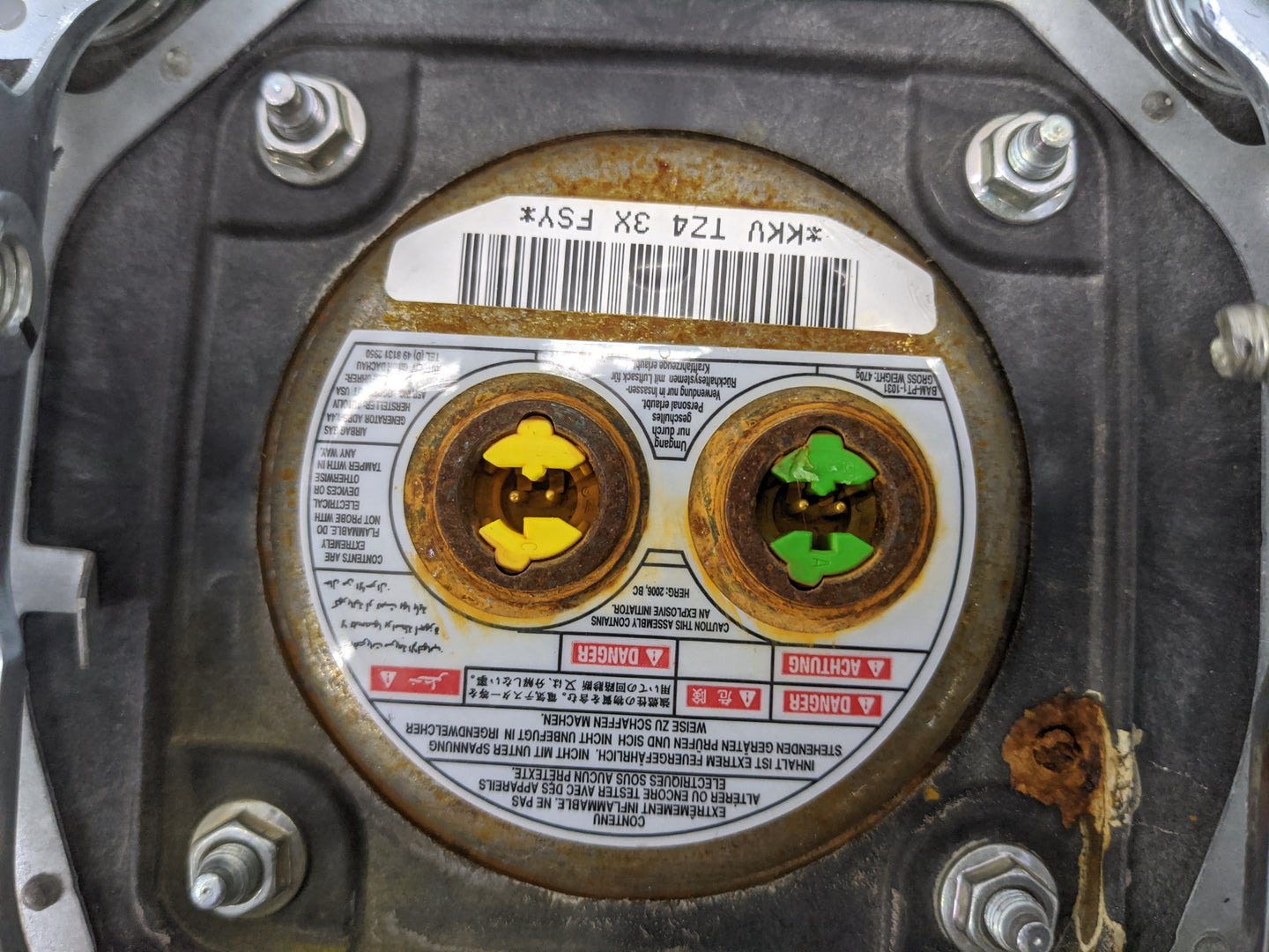 2006-2008 Kia Optima Air Bag Driver Left Steering Wheel Mounted 1477652 - Oemusedautoparts1.com