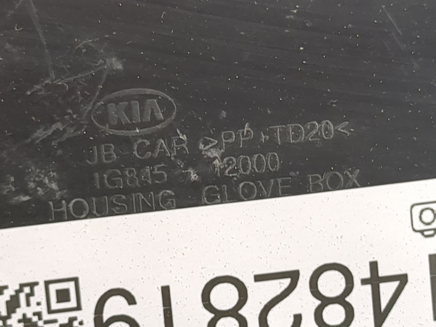 2007 Kia Rio Passenger Glove Box Door Storage Compartment Gray - Oemusedautoparts1.com