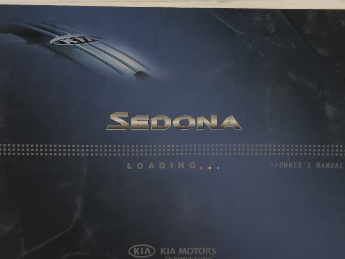 2007 Kia Sedona Owners Manual Book Guide OEM Used Auto Parts - Oemusedautoparts1.com