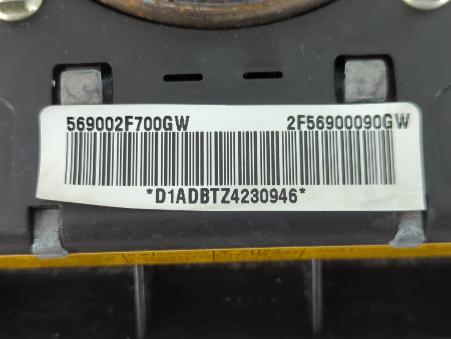 2007-2009 Kia Spectra Air Bag Driver Left Steering Wheel Mounted P/N:D1ADBTZ4230946 569002F700GW Fits Fits 2007 2008 2009 OE