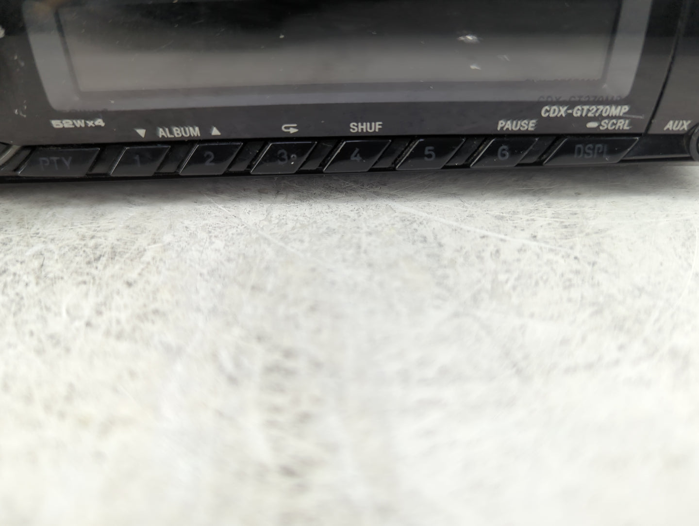 2007 Kia Sportage Radio AM FM Cd Player Receiver Replacement P/N:CDX-GT270MP Fits OEM Used Auto Parts - Oemusedautoparts1.co