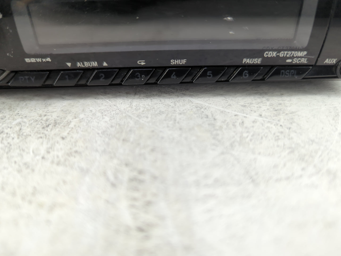 2007 Kia Sportage Radio AM FM Cd Player Receiver Replacement P/N:CDX-GT270MP Fits OEM Used Auto Parts - Oemusedautoparts1.co