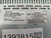 2007 Kia Sportage Radio AM FM Cd Player Receiver Replacement P/N:CDX-GT270MP Fits OEM Used Auto Parts - Oemusedautoparts1.co