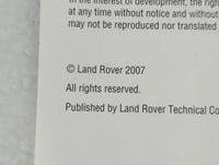 2007 Land Rover Lr2 Owners Manual Book Guide P/N:LRL 18 02 56 802 OEM Used Auto Parts - Oemusedautoparts1.com