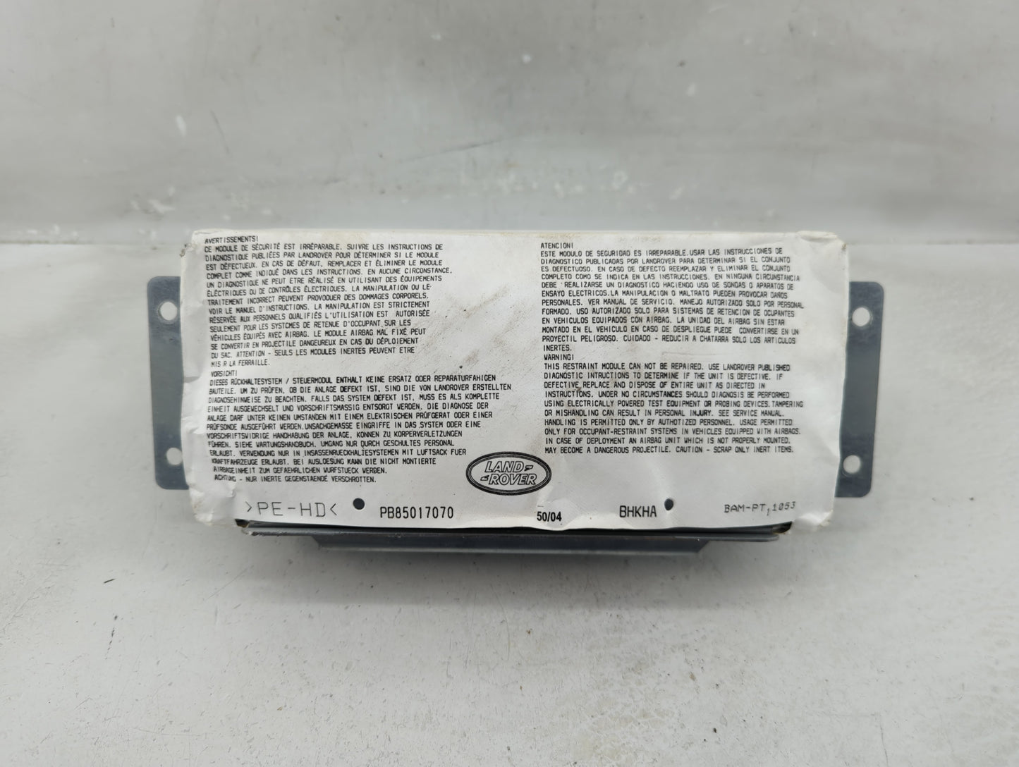 2006-2009 Land Rover Range Rover Sport Air Bag Passenger Right Dashboard OEM Fits Fits 2005 2006 2007 2008 2009 OEM Used Aut