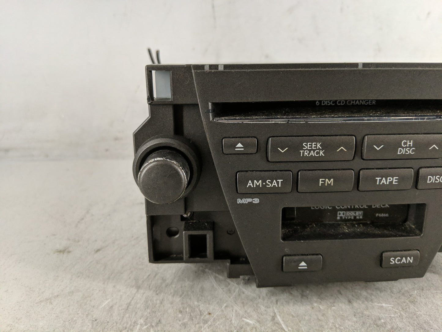 2007-2009 Lexus Es350 Radio AM FM Cd Player Receiver Replacement P/N:86120-33730 Fits Fits 2007 2008 2009 OEM Used Auto Part