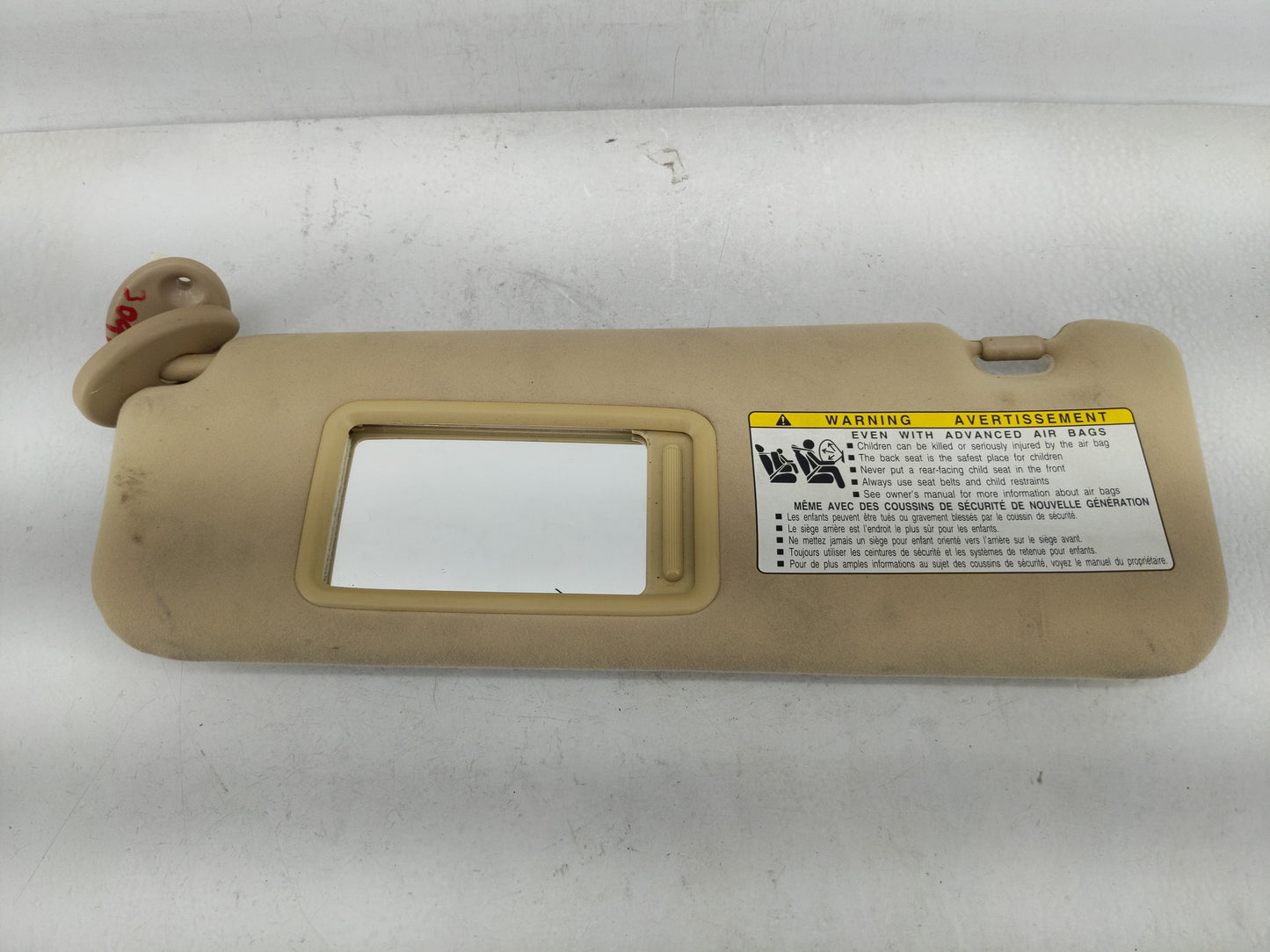 2007 Lexus Es350 Sun Visor Shade Replacement Driver Left Mirror Fits OEM Used Auto Parts - Oemusedautoparts1.com