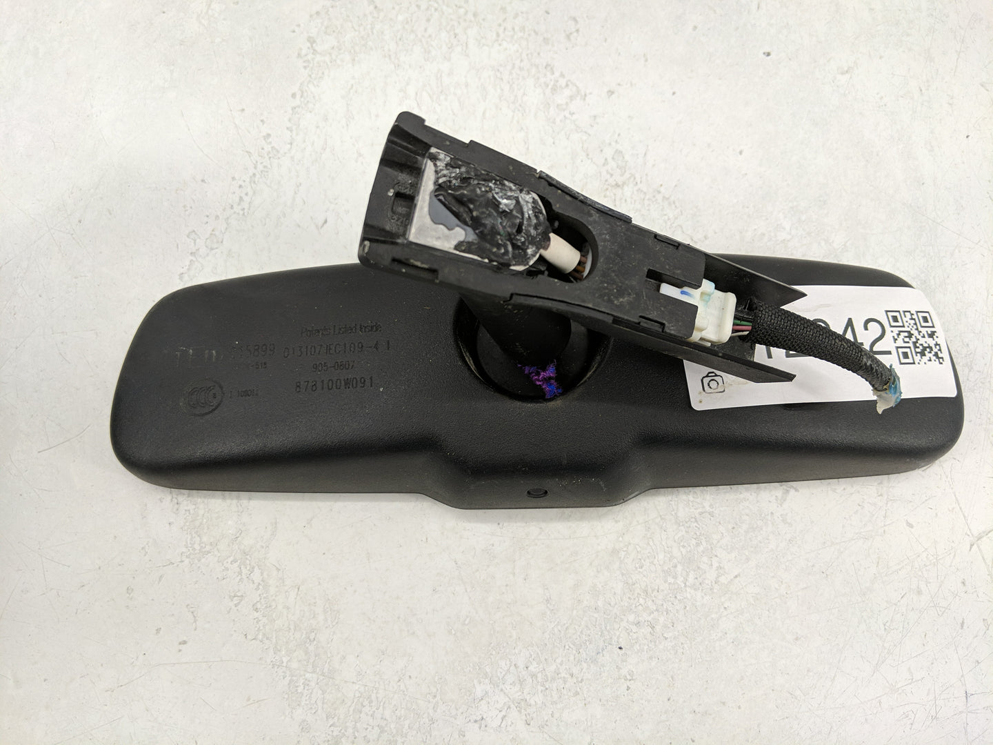 2007-2009 Lexus Es350 Interior Rear View Mirror Replacement OEM P/N:878100W09000 Fits Fits 2007 2008 2009 OEM Used Auto Part