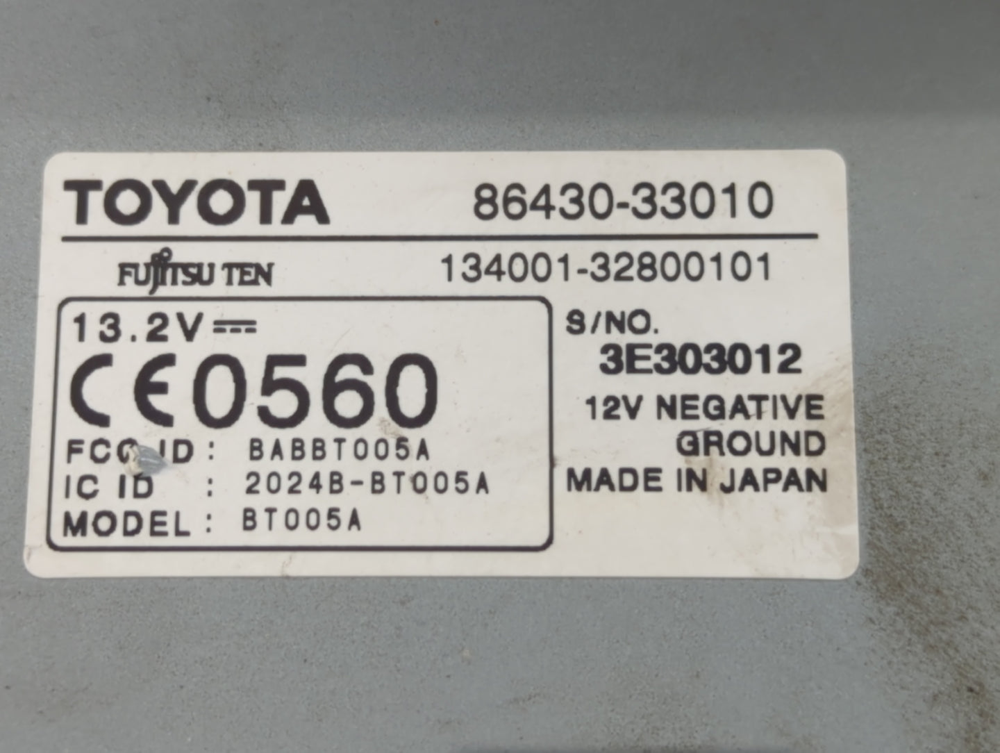 2007-2007 Lexus Es350 Information Display Screen Black - Oemusedautoparts1.com