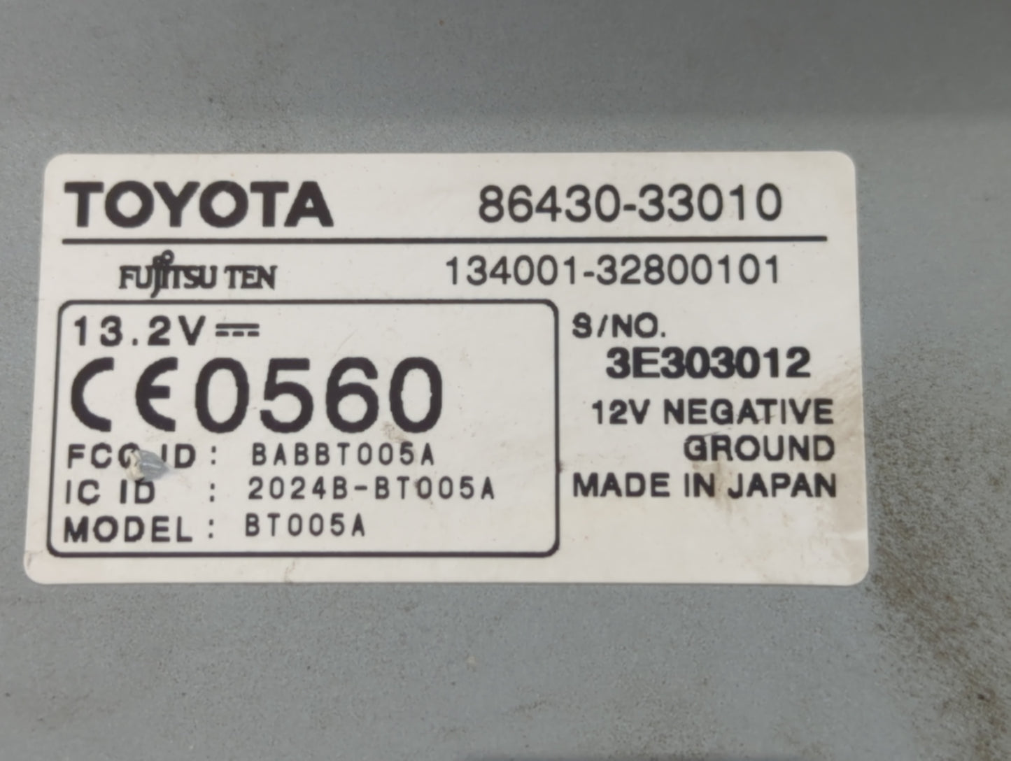2007-2007 Lexus Es350 Information Display Screen Black - Oemusedautoparts1.com