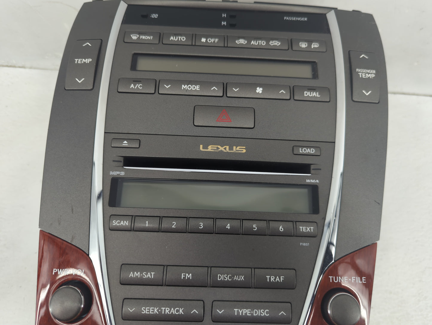 2007-2009 Lexus Es350 Radio AM FM Cd Player Receiver Replacement P/N:86120-33720 Fits Fits 2007 2008 2009 OEM Used Auto Part