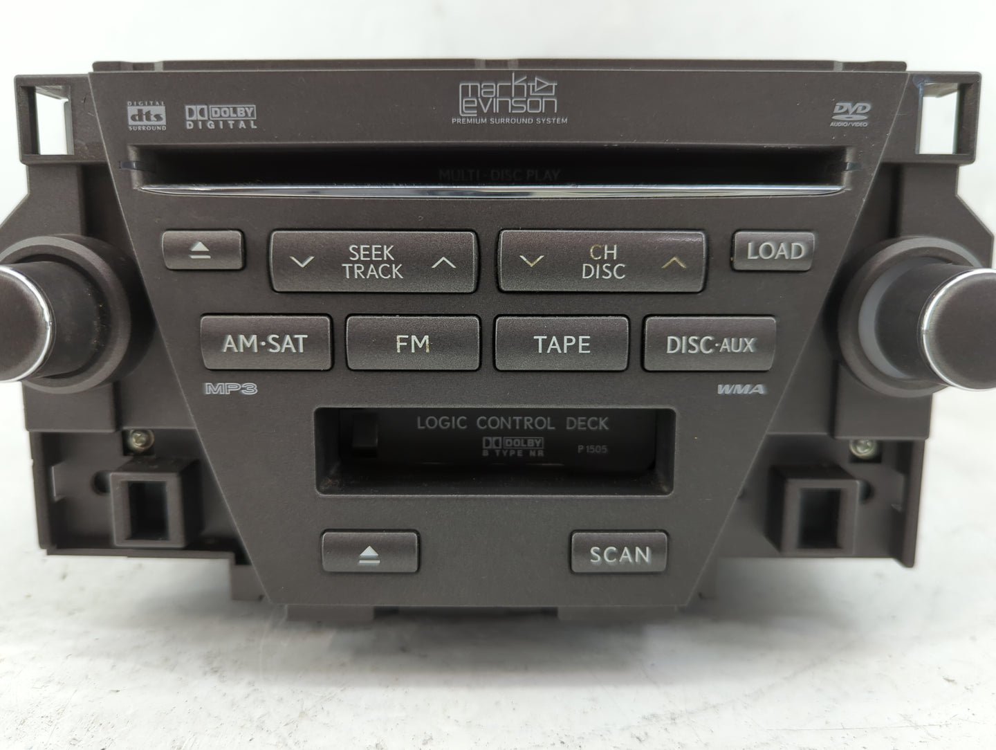 2007-2009 Lexus Es350 Radio AM FM Cd Player Receiver Replacement P/N:86120-33740 Fits Fits 2007 2008 2009 OEM Used Auto Part