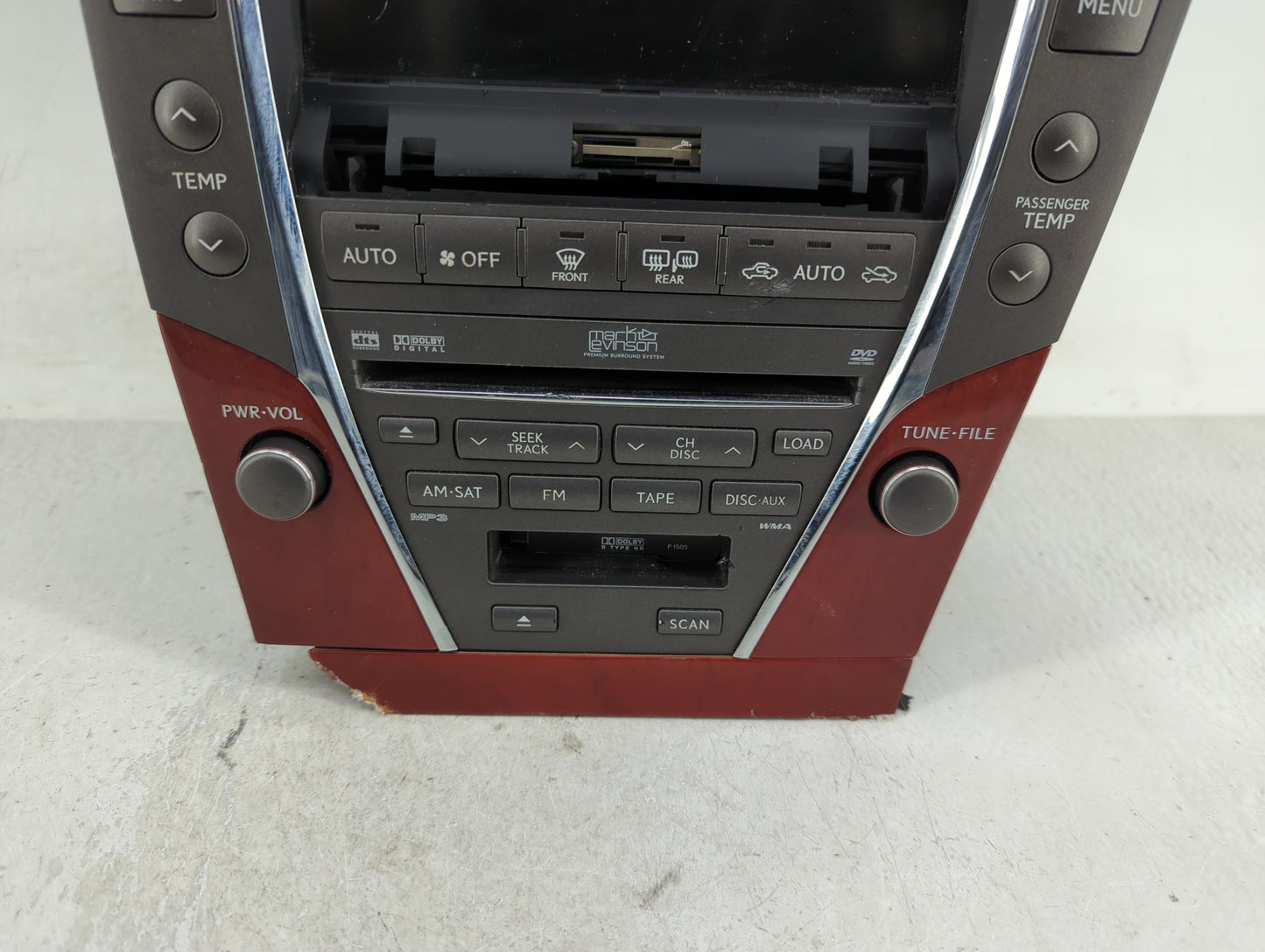 2007-2009 Lexus Es350 Radio AM FM Cd Player Receiver Replacement P/N:86430-33010 Fits Fits 2007 2008 2009 OEM Used Auto Part