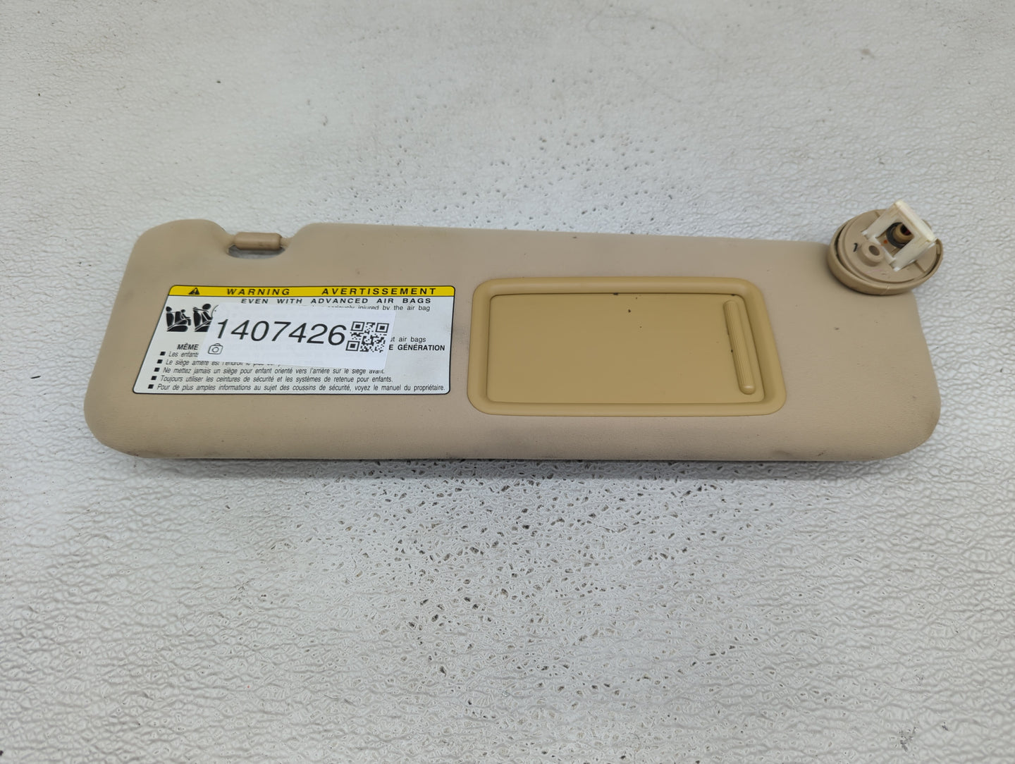 2007-2009 Lexus Es350 Sun Visor Shade Replacement Passenger Right Mirror Fits Fits 2007 2008 2009 OEM Used Auto Parts - Oemu