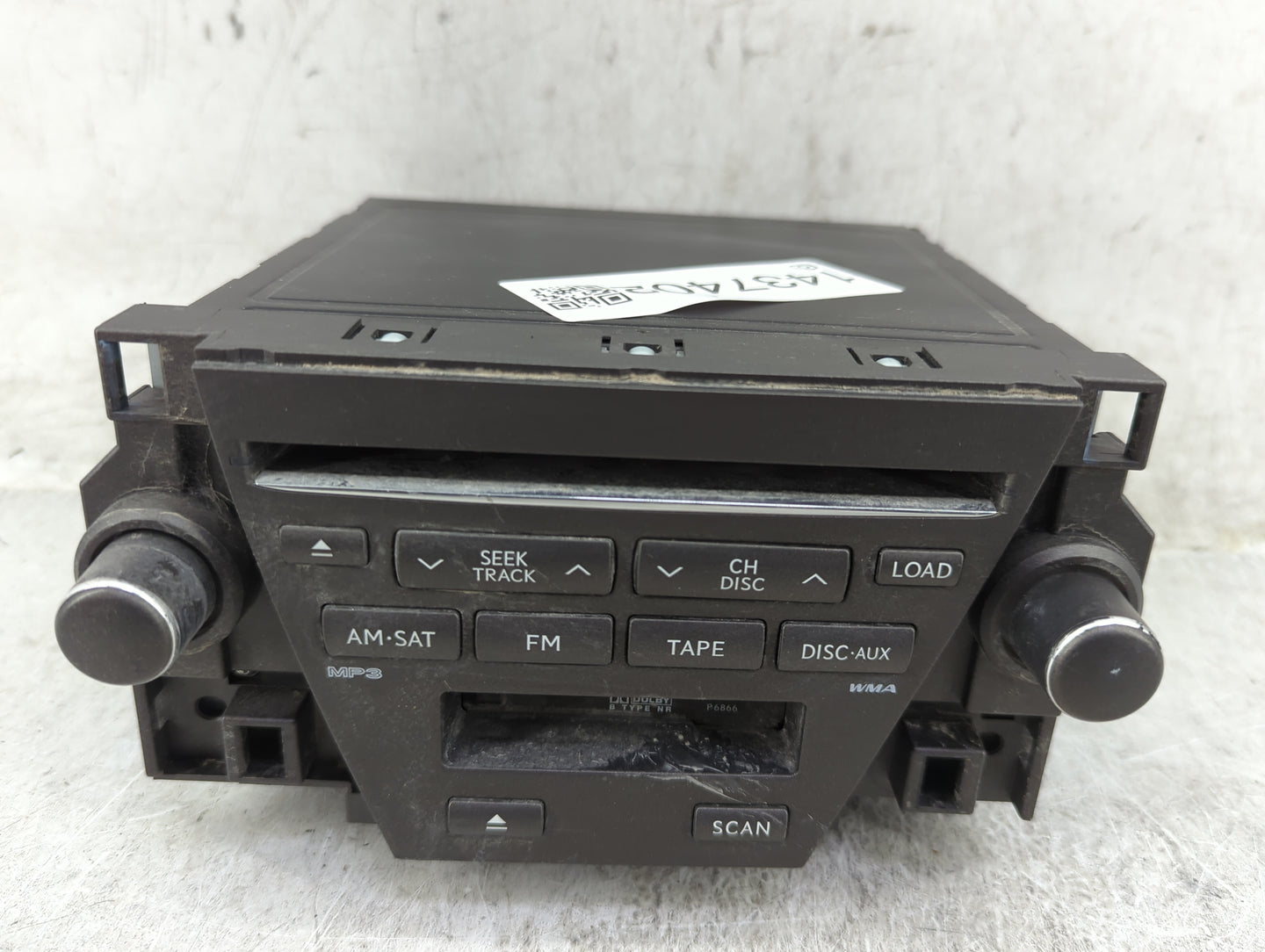 2007-2009 Lexus Es350 Radio AM FM Cd Player Receiver Replacement P/N:86120-33730 FX-MG4107ZT-02 Fits Fits 2007 2008 2009 OEM