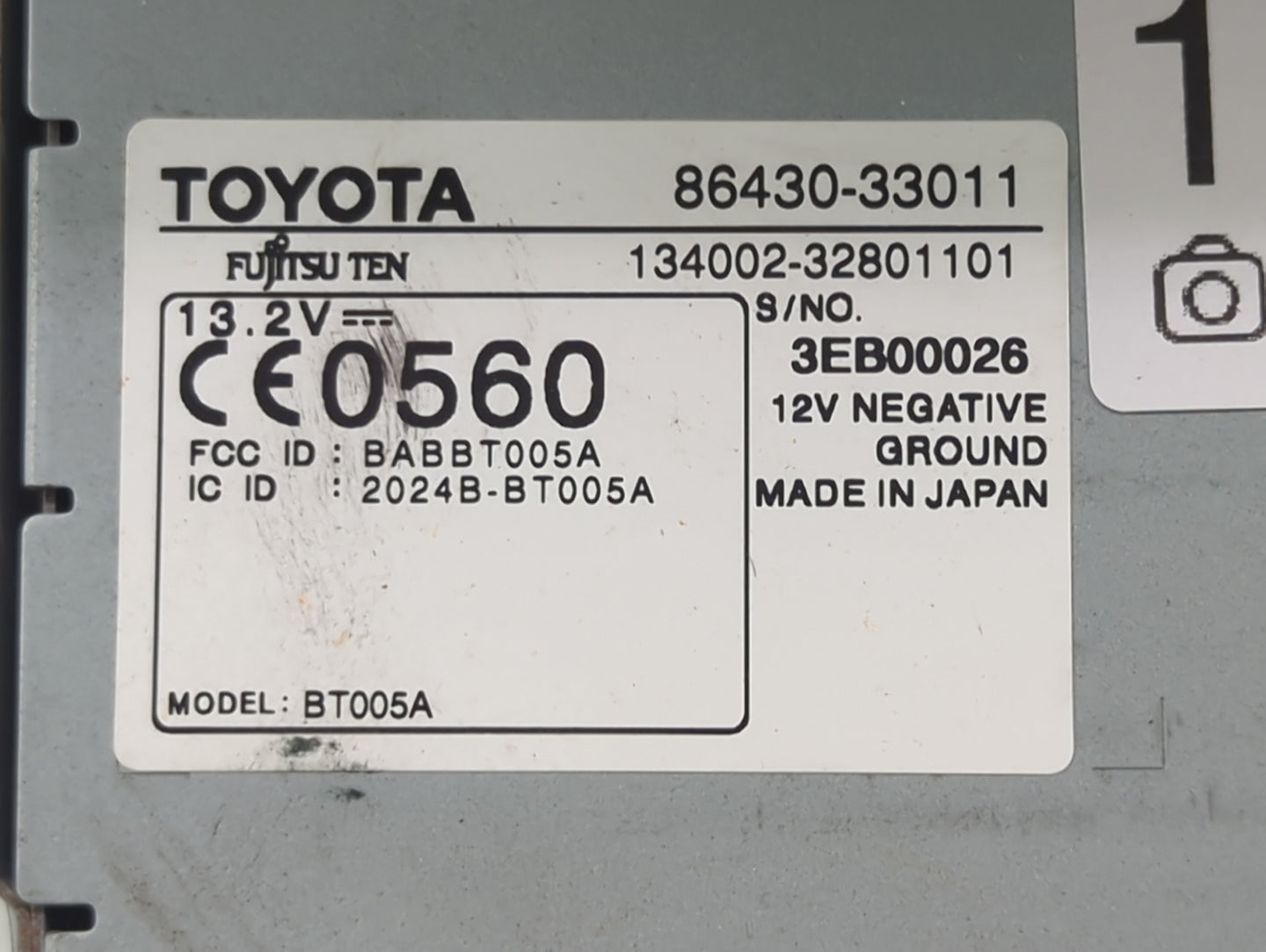 2007-2007 Lexus Es350 Information Display Screen - Oemusedautoparts1.com