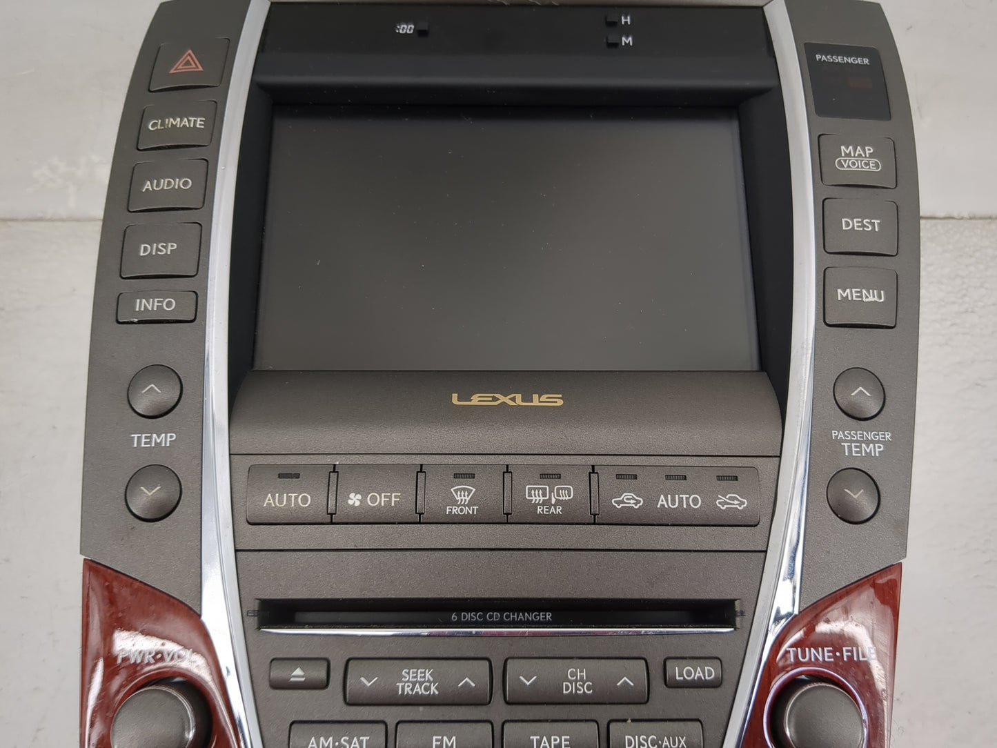 2007-2009 Lexus Es350 Radio AM FM Cd Player Receiver Replacement P/N:86120-33730 FX-MG4107ZT-02 Fits Fits 2007 2008 2009 OEM