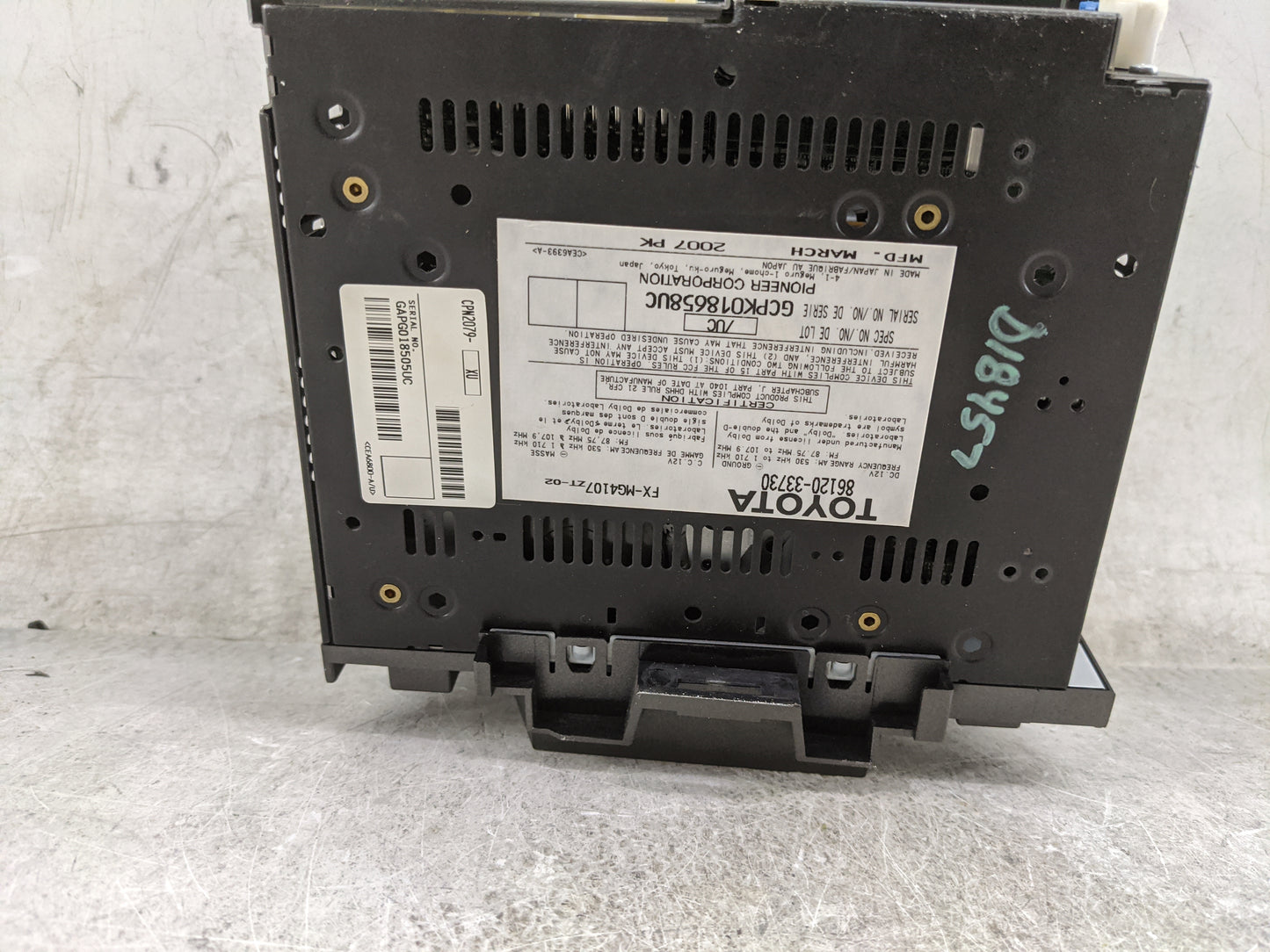 2007-2009 Lexus Es350 Radio AM FM Cd Player Receiver Replacement P/N:86120-33730 FX-MG4107-02 Fits Fits 2007 2008 2009 OEM U