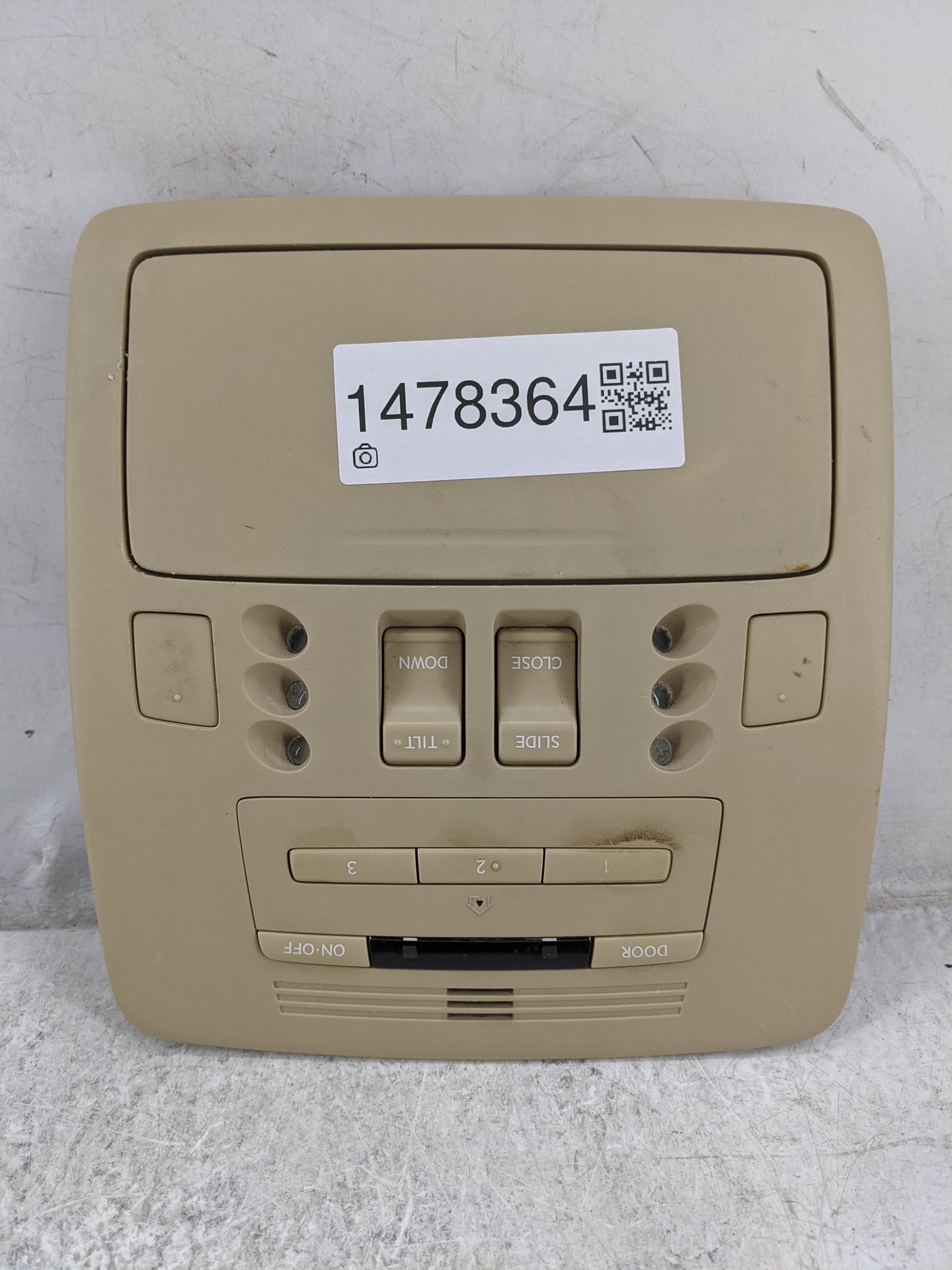 2007-2010 Lexus Es350 Overhead Roof Console Tan 1478364 - Oemusedautoparts1.com