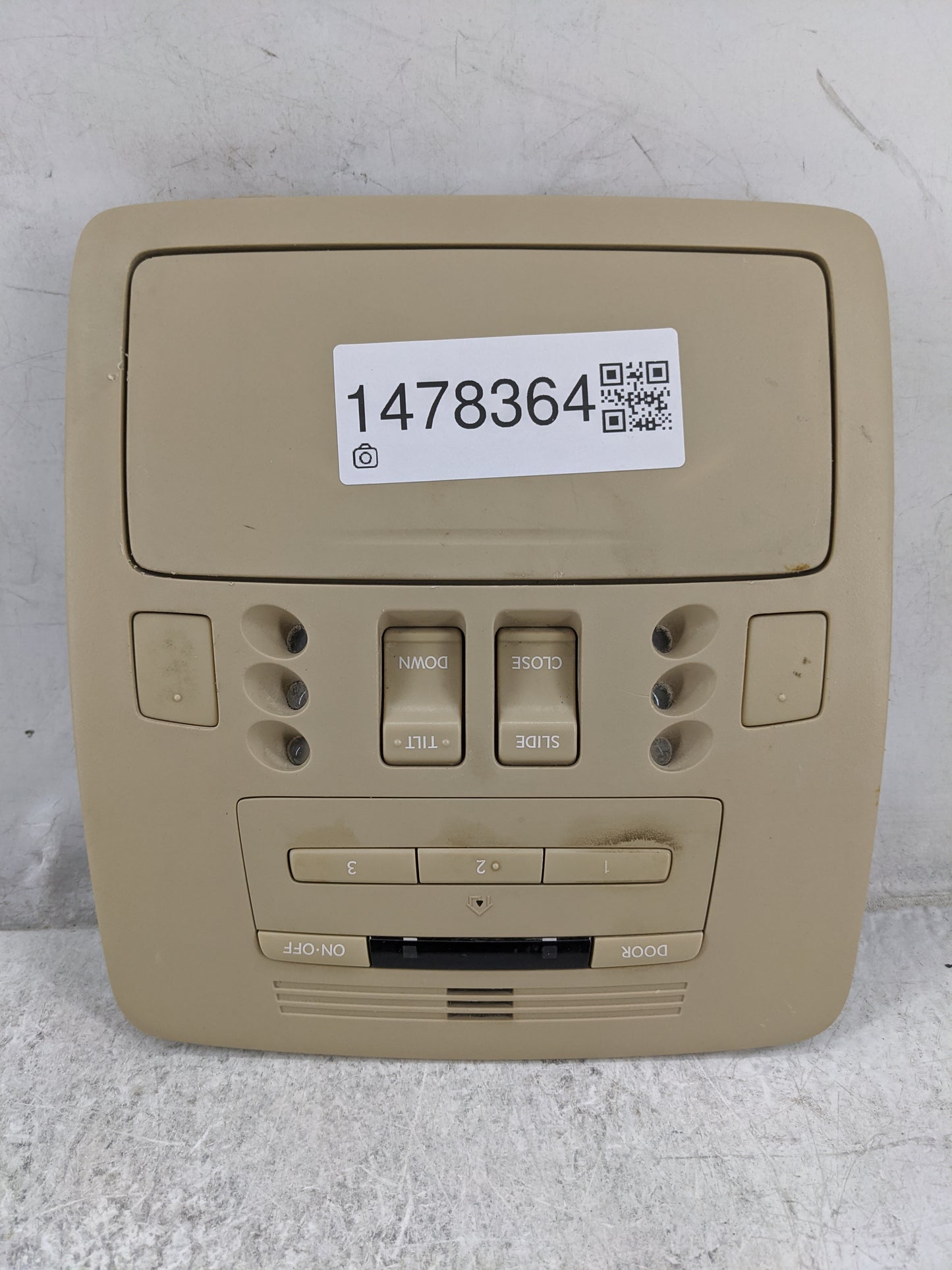 2007-2010 Lexus Es350 Overhead Roof Console Tan 1478364 - Oemusedautoparts1.com