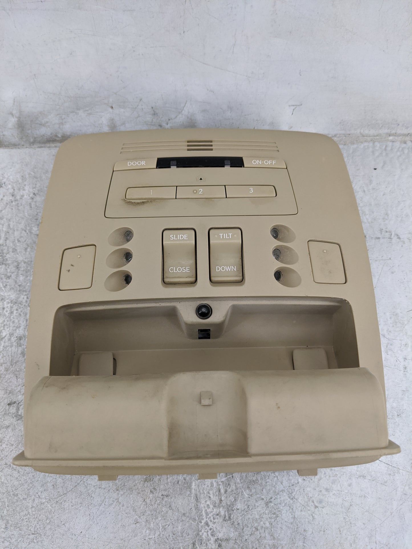 2007-2010 Lexus Es350 Overhead Roof Console Tan 1478364 - Oemusedautoparts1.com