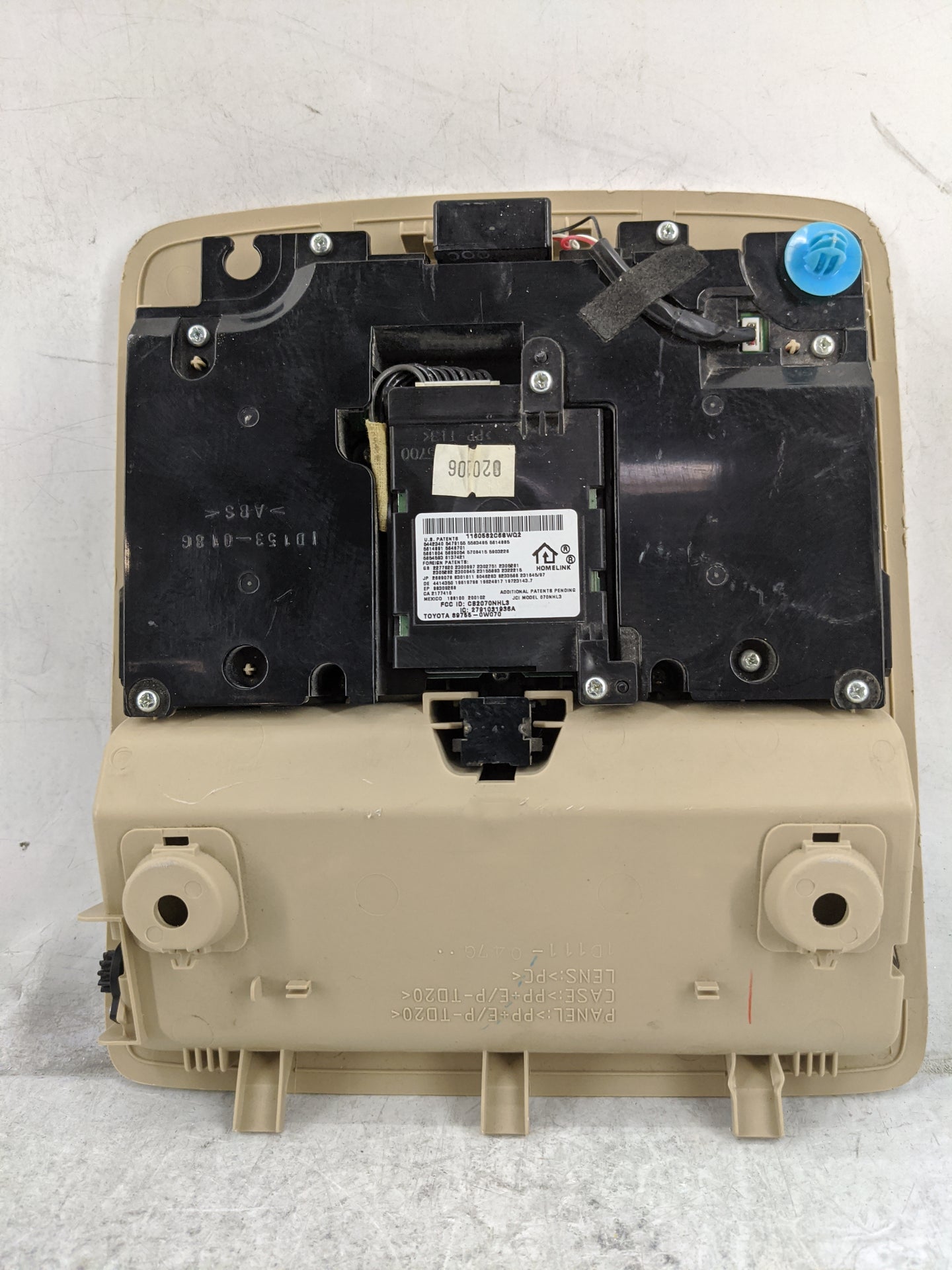 2007-2010 Lexus Es350 Overhead Roof Console Tan 1478364 - Oemusedautoparts1.com