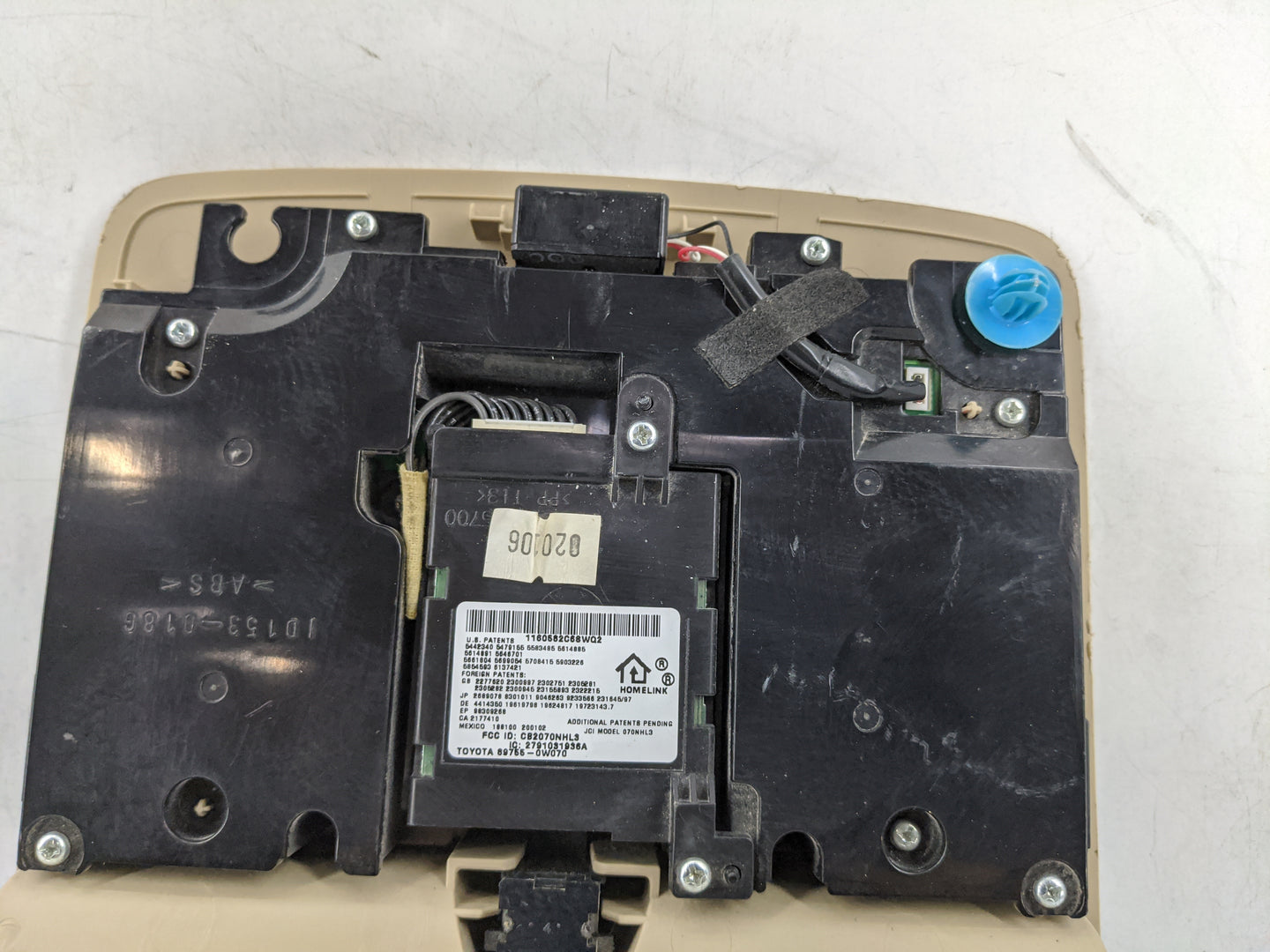 2007-2010 Lexus Es350 Overhead Roof Console Tan 1478364 - Oemusedautoparts1.com