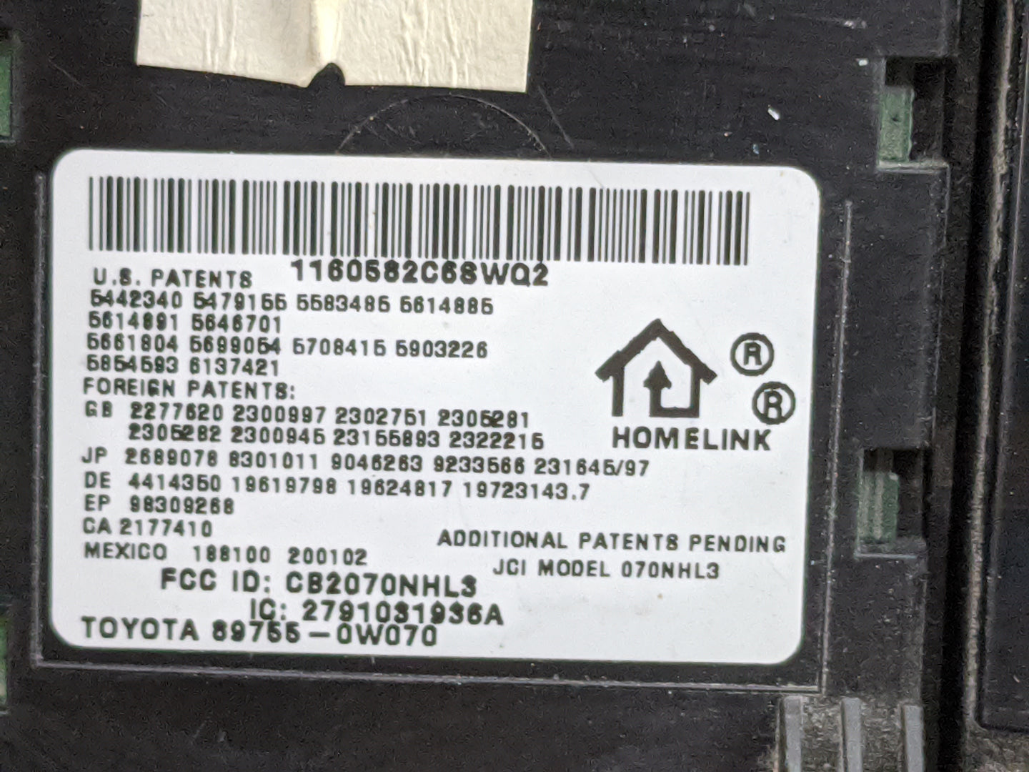 2007-2010 Lexus Es350 Overhead Roof Console Tan 1478364 - Oemusedautoparts1.com
