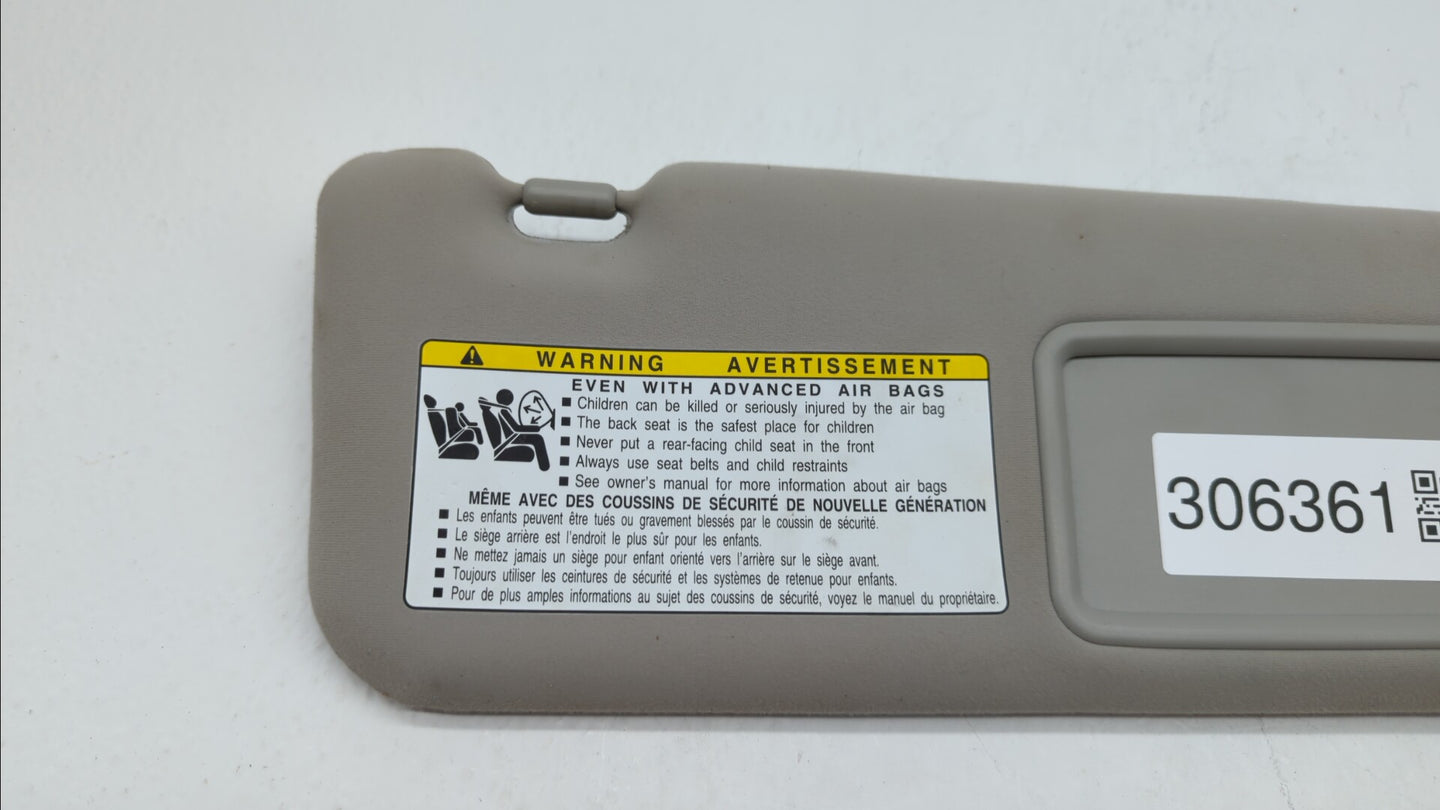 2007-2009 Lexus Es350 Sun Visor Shade Replacement Passenger Right Mirror Fits Fits 2007 2008 2009 OEM Used Auto Parts - Oemu